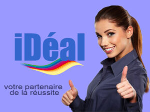 Affiche de marketing de l'entreprise Idéal